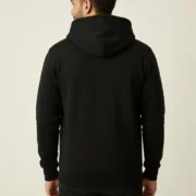 Customized Men Hoodi – Premium Black Pullover Hoodie for Everyday Comfort back