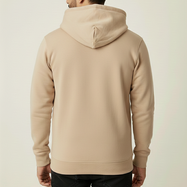 Men’s Premium Beige Hoodie Back