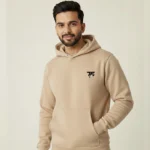 Men’s Premium Beige Hoodie Front