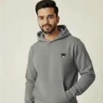 Premium Grey Hoodie for Men Front