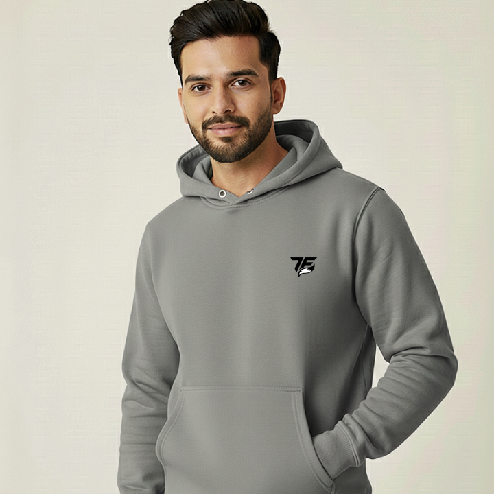 Premium Grey Hoodie for Men Front