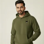 Premium Olive Green Hoodie for Men front