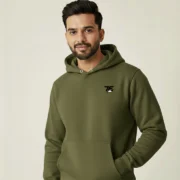 Premium Olive Green Hoodie for Men front