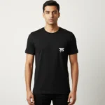 Black Basic T-shirt Front