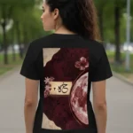 Black Unisex Calligraphy Graphic T-Shirt