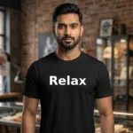 Relax Skull Graphic T-Shirt for Men Front