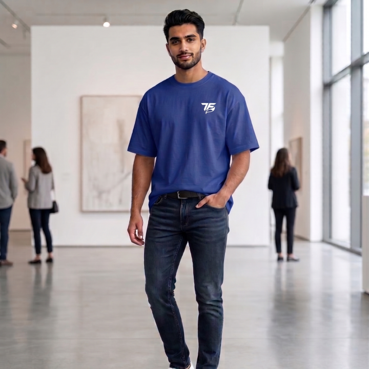 Dropshoulder-blue Dropshoulder Tee