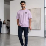 Men’s Lavender Dropshoulder T-Shirt