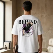 Anime Graphic Oversized T-Shirt for Men – Back Print Streetwear Tee - Image 2