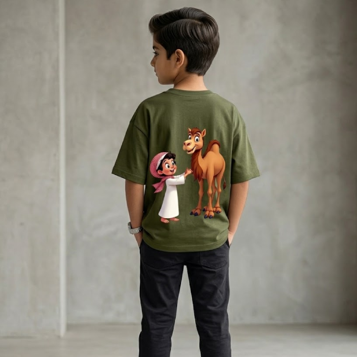 Camel Graphic T-Shirt for Boys