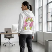 Mitsuri Anime Graphic Hoodie – Premium White Streetwear Hoodies - Image 2