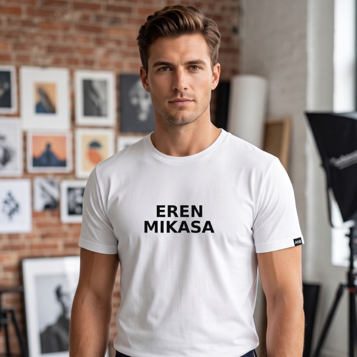 Anime Graphic T-Shirt for Men Front