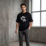 Oversized Black Graphic T-Shirt
