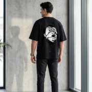 Oversized Black T-Shirt for Men Back