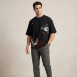 Oversized Graphic Black T-Shirt