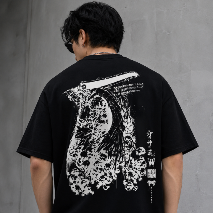 Black Graphic T-Shirt Back