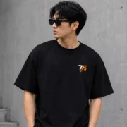 Black Graphic T-Shirt Front